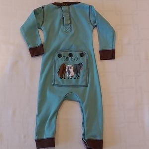 Lazy One Flap Jack Blue Sleeper Size 6 Months
